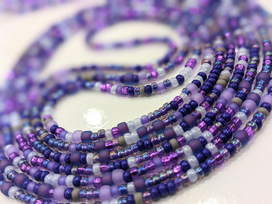 Purple Passion Tie On Waistbeads