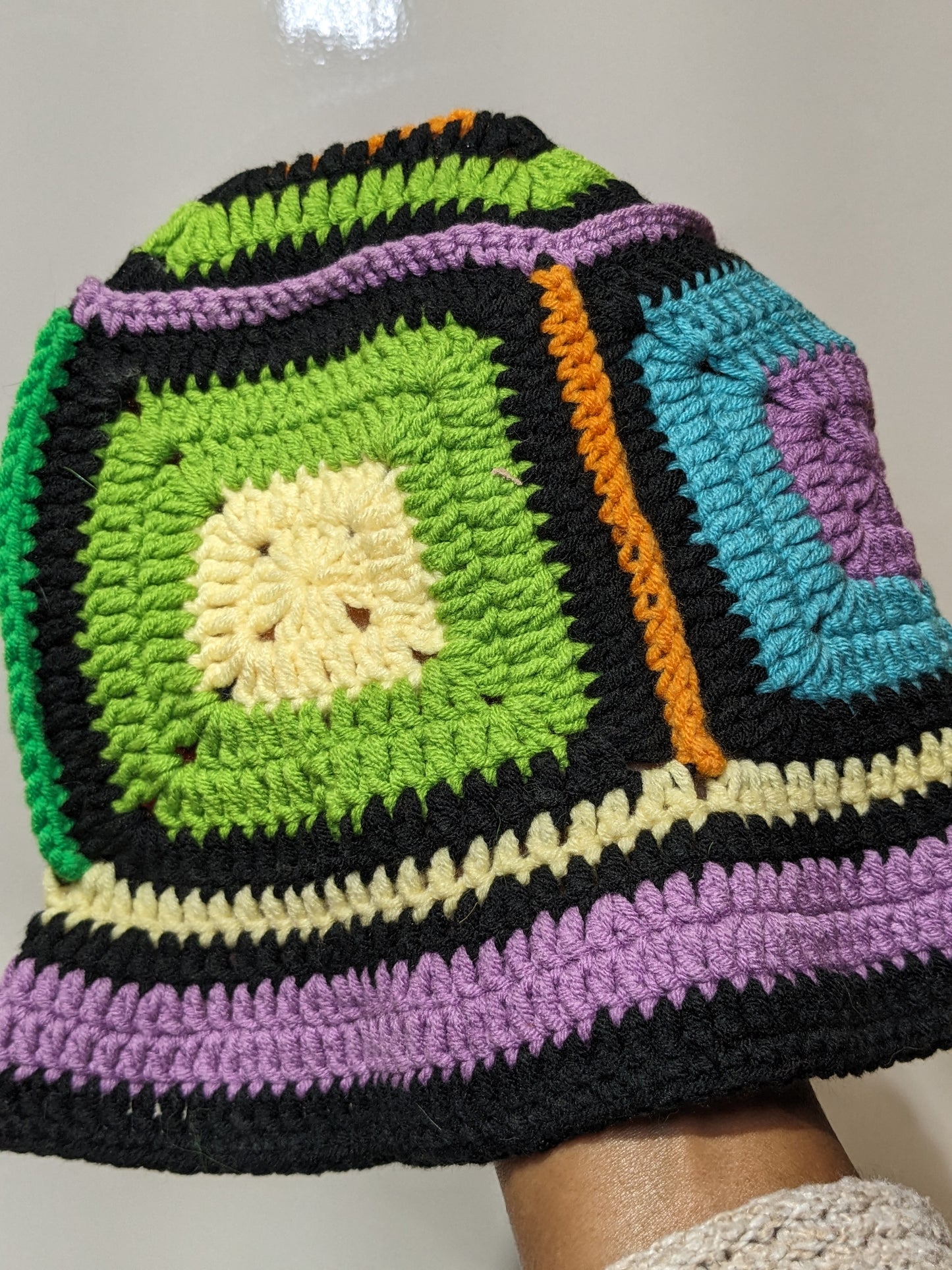 Crochet Color Block Hat