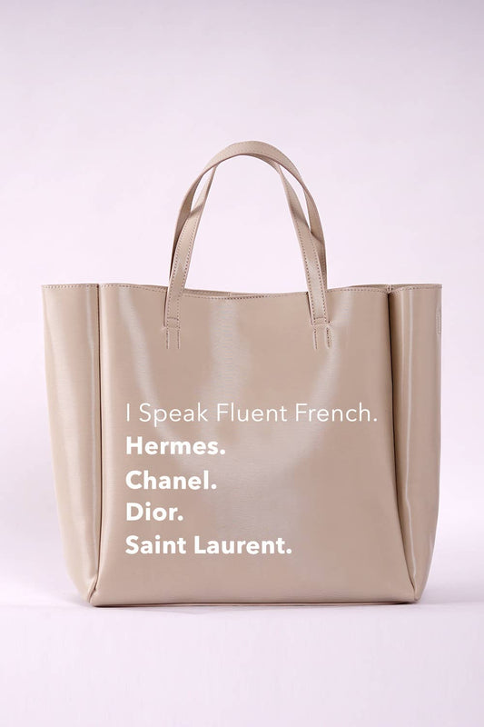 NEVER Full TOTE - Fluent French (Cream)