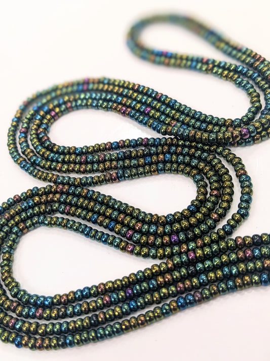 Iridescent Love Tie On Waistbeads