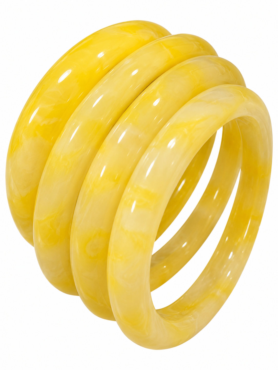 Jade-Inspired Glass Bangles | Stackable Fashion Jewelry
