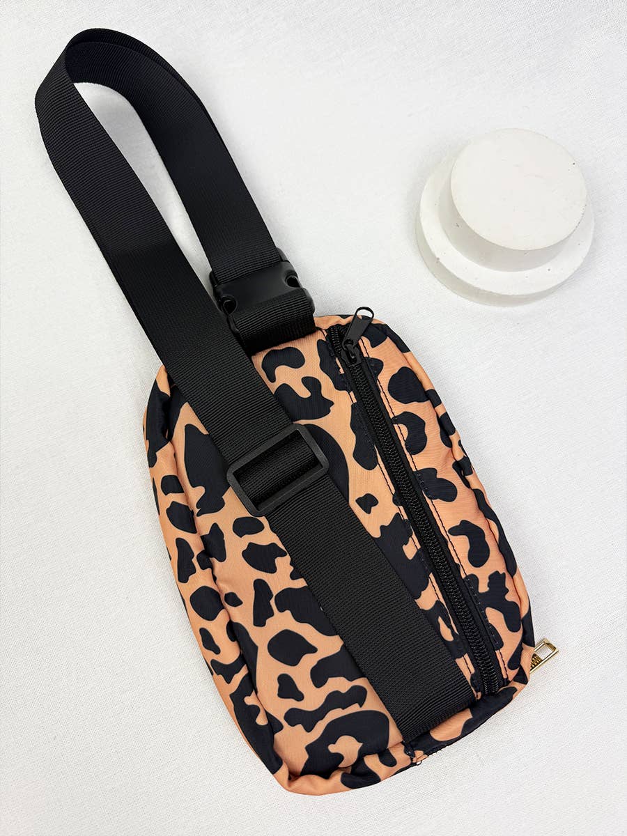 Leopard Print Crossbody Bag: CREAM COMBO / ONE(6)