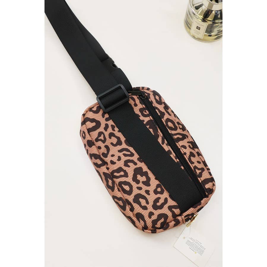 Leopard Print Crossbody Bag: CREAM COMBO / ONE