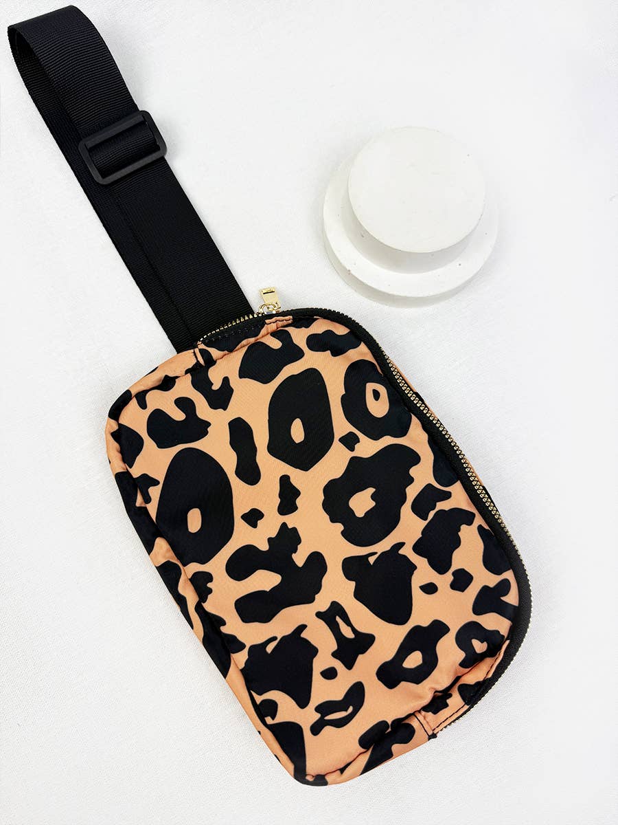 Leopard Print Crossbody Bag: CREAM COMBO / ONE(6)