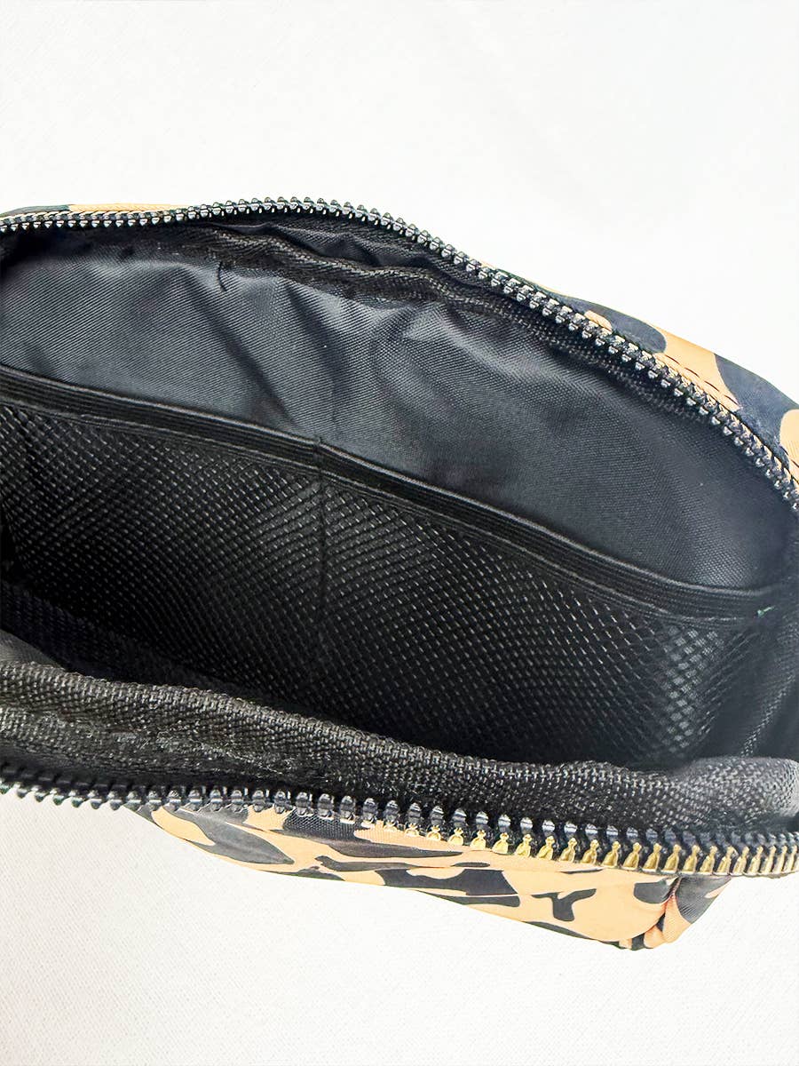 Leopard Print Crossbody Bag: CREAM COMBO / ONE(6)