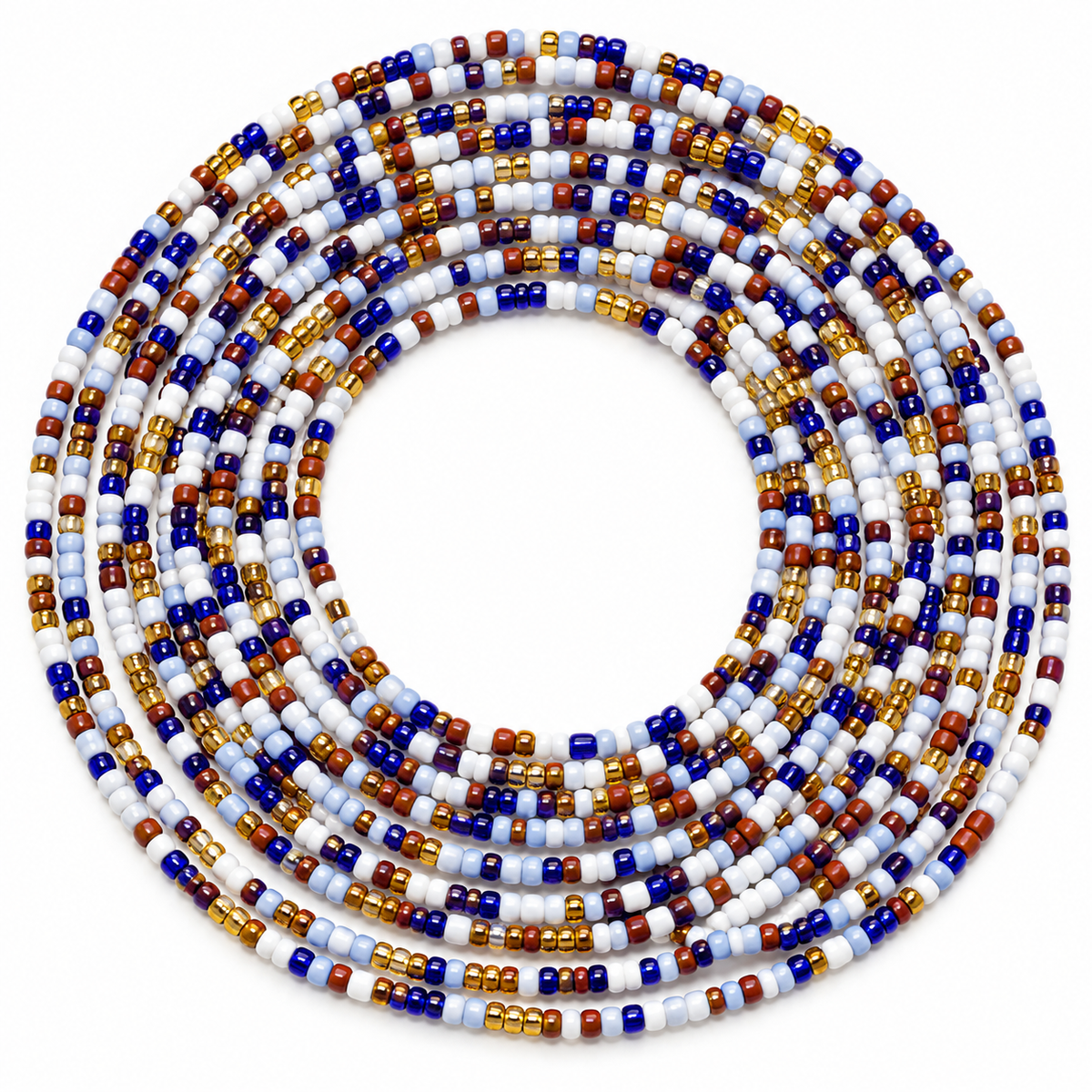 Blueberry Blessings Tie On Waistbeads