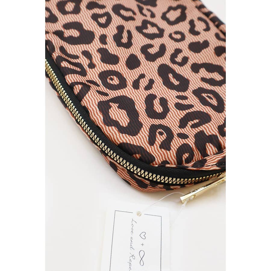 Leopard Print Crossbody Bag: CREAM COMBO / ONE