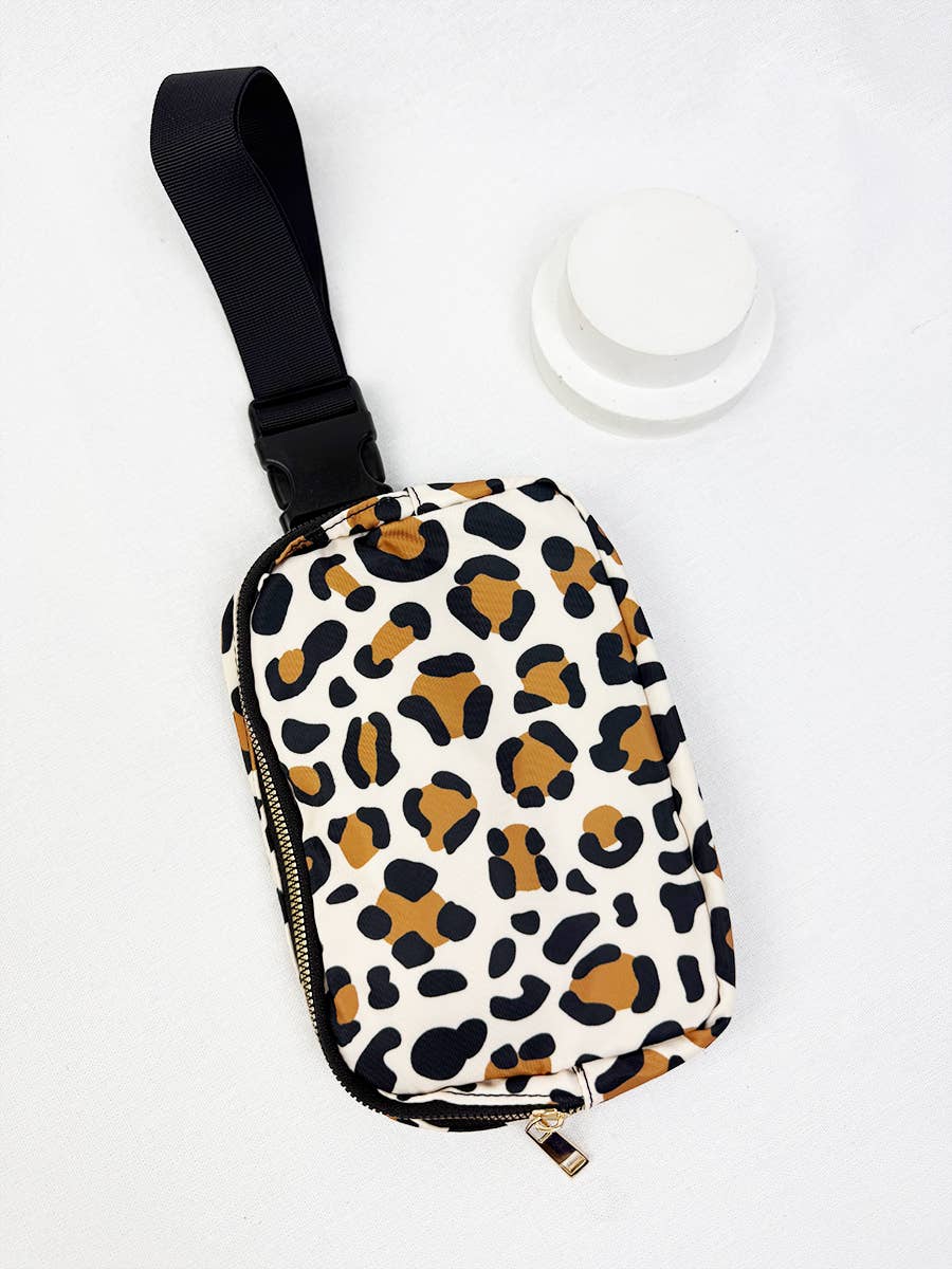 Leopard Print Crossbody Bag: CREAM COMBO / ONE(6)