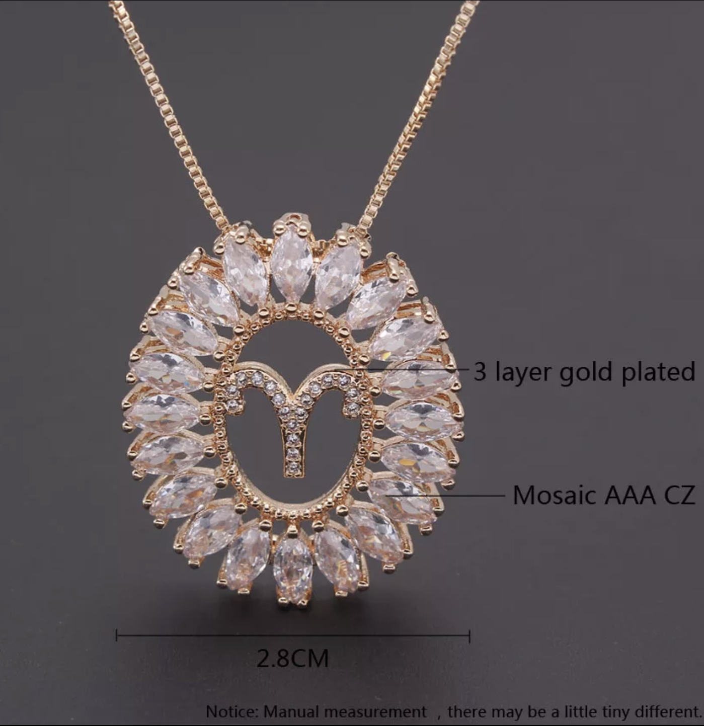 Zodiac SHE Necklace - Gold