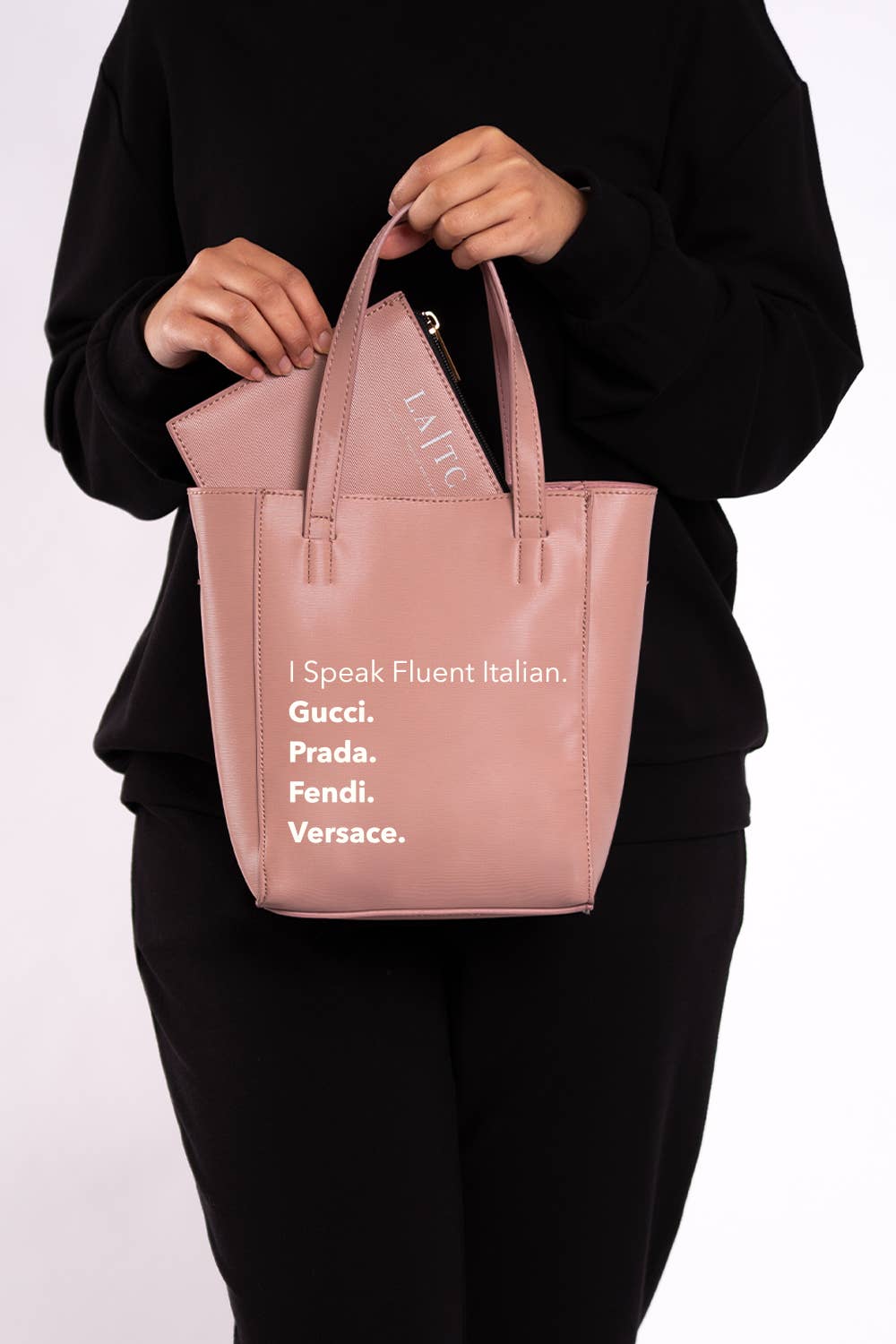 Mini BUCKET BAG - Fluent Italian (Rose Nude)
